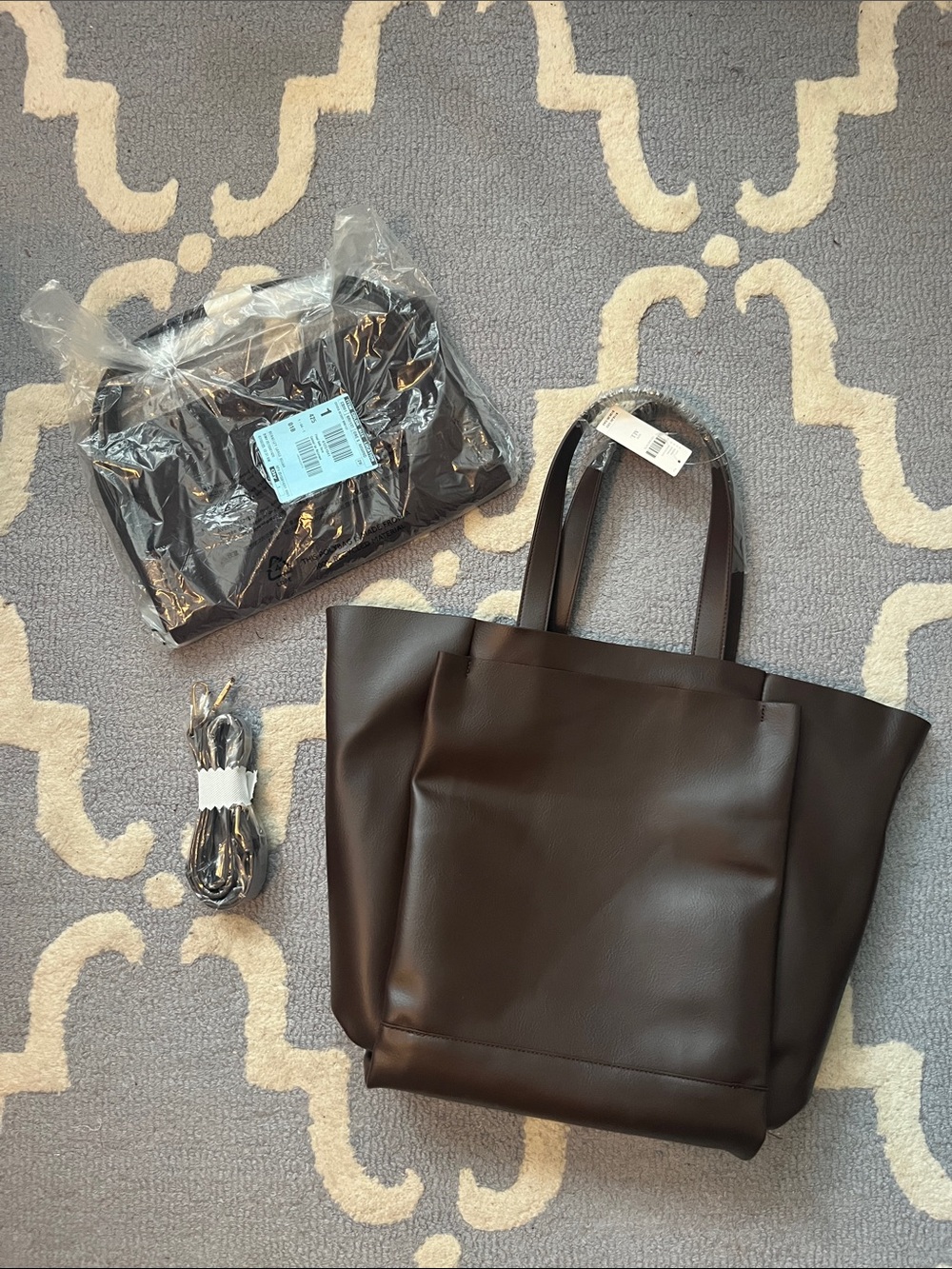 Anthropologie Brown Tote Bag - Versatile Everyday Carry